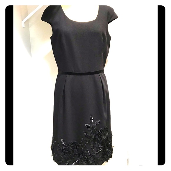 Badgley Mischka Dresses & Skirts - BADGLEY MISCHKA wool embellished dress
